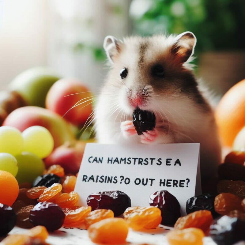 Can Hamsters Eat Raisins? A Yummy but Risky Treat for Hamsters