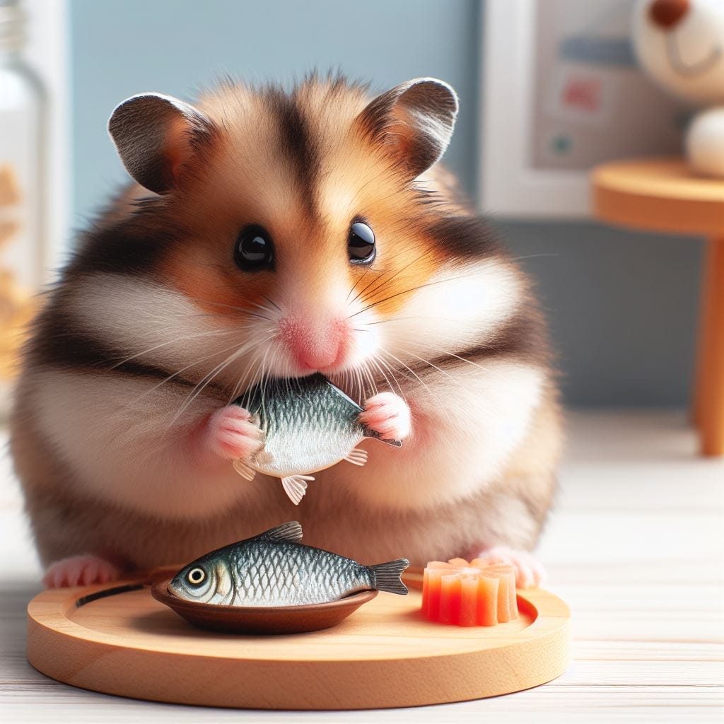 How much Fish can you give a hamster?