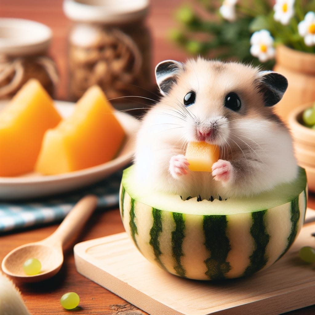 How much Melon can you give a hamster?