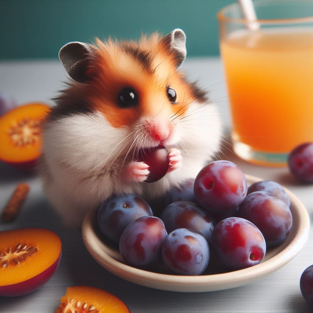 Risk of feeding Plums to hamster