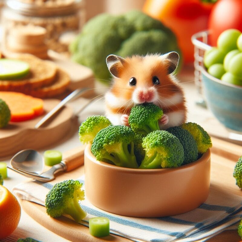 How much Broccoli can you give a hamster?