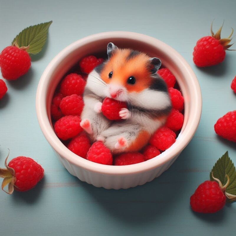 How much Raspberries can you give a hamster?