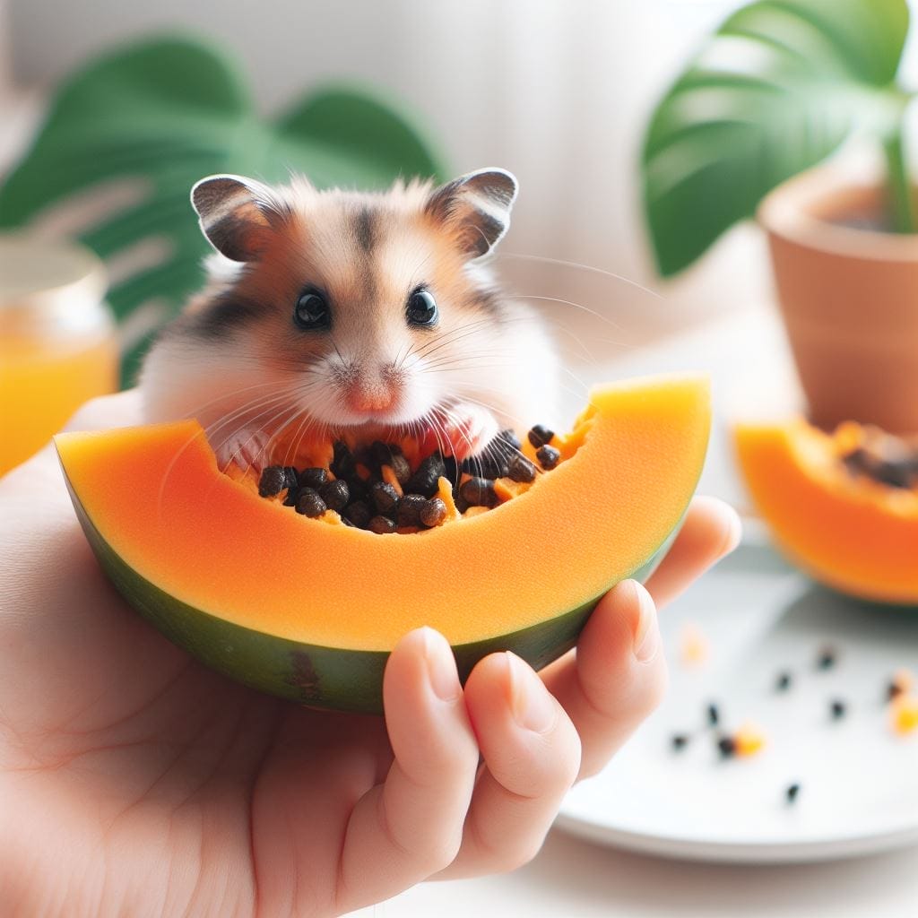 How much Papaya can you give a hamster?