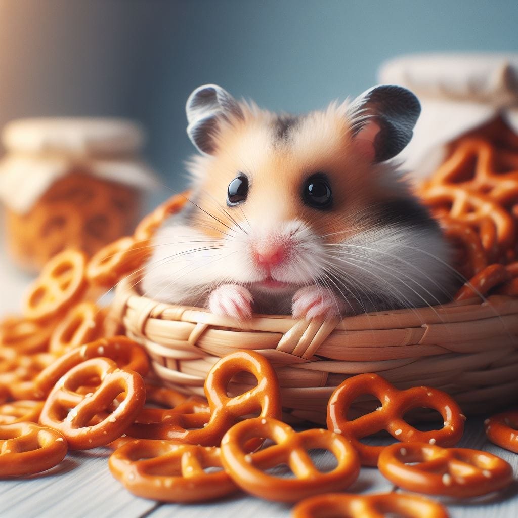 How much Pretzels can you give a hamster?