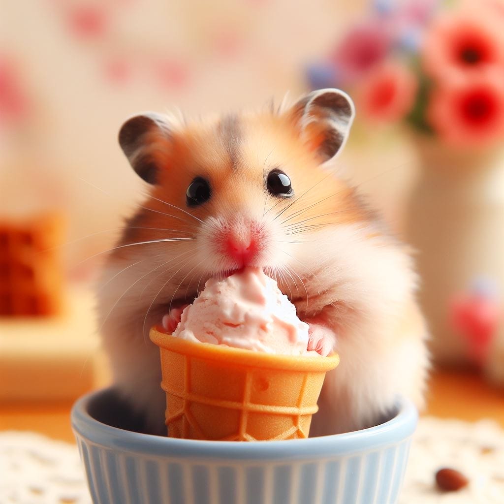 How much Ice Cream can you give a hamster?