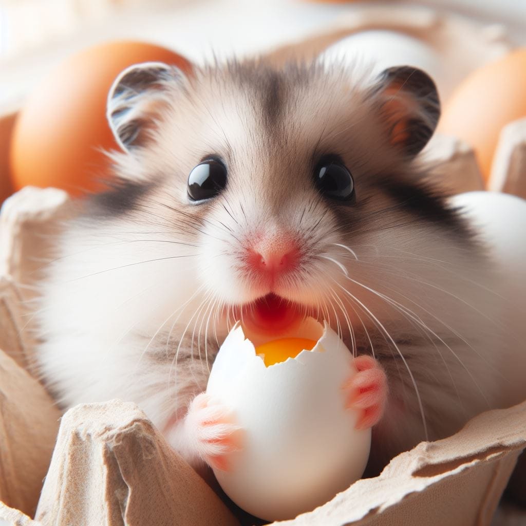 How much Boiled Eggs can you give a hamster?