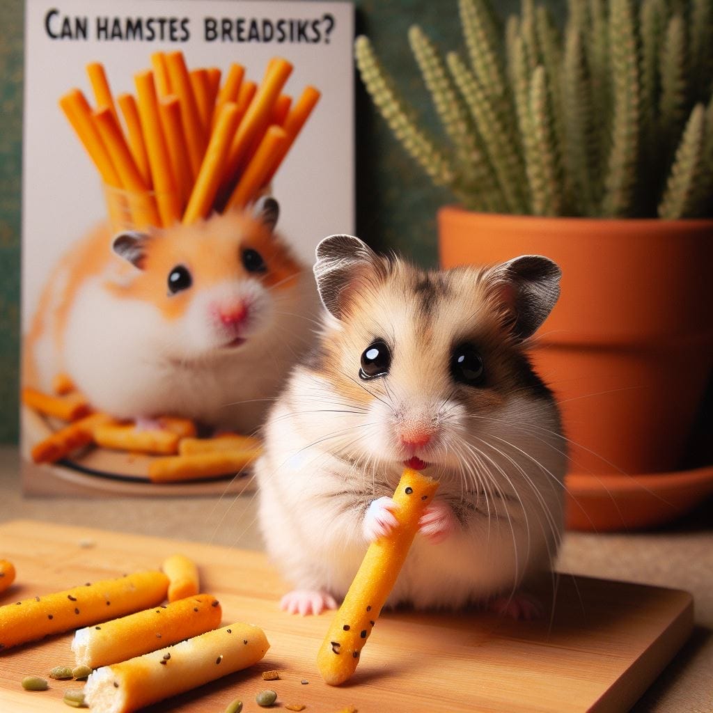 How much Breadsticks can you give a hamster?