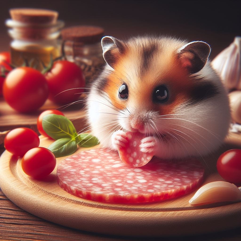 How much Salami can you give a hamster?