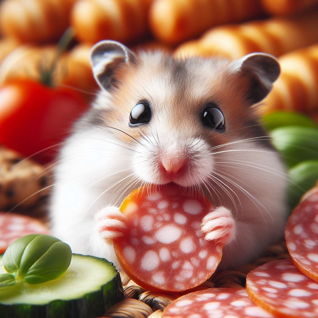 Risk of feeding Salami to hamster