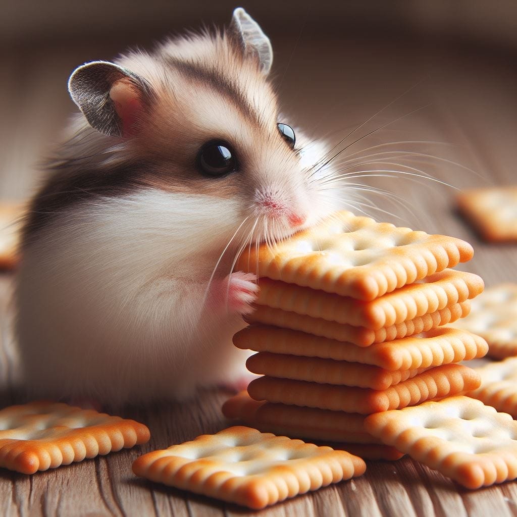 How much Saltine Crackers can you give a hamster?