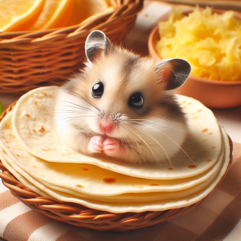 How much Tortillas can you give a hamster?