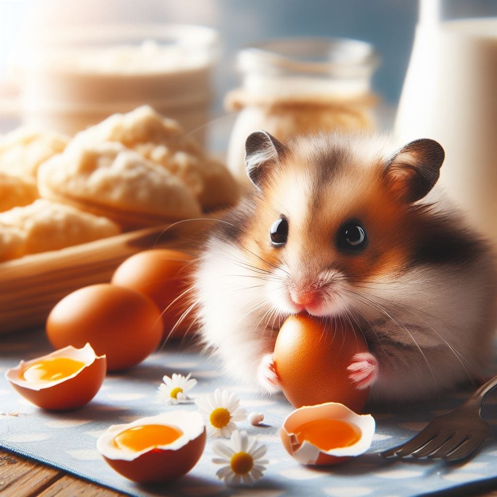Risk of feeding Scrambled Eggs to hamster
