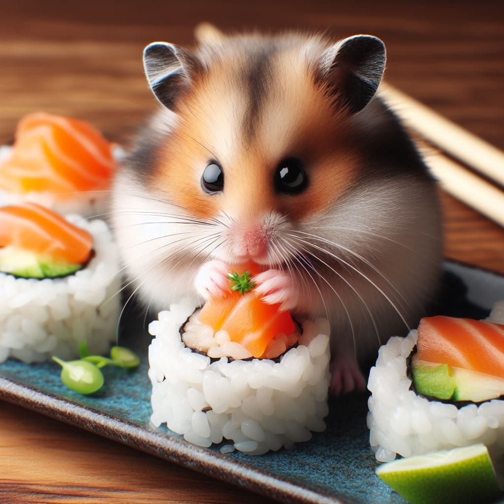 Risk of feeding Sushi to hamster
